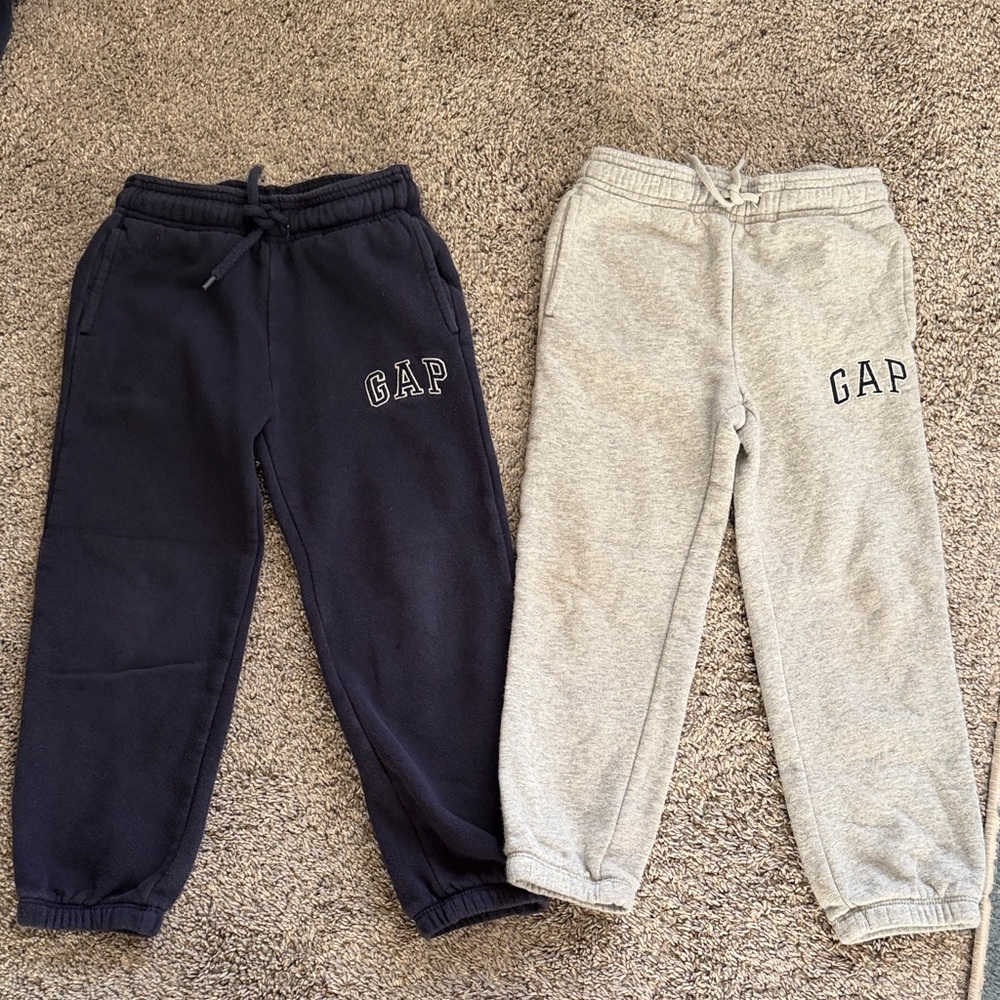 GAP Kids Dual Pack Navy and Light Gray Joggers